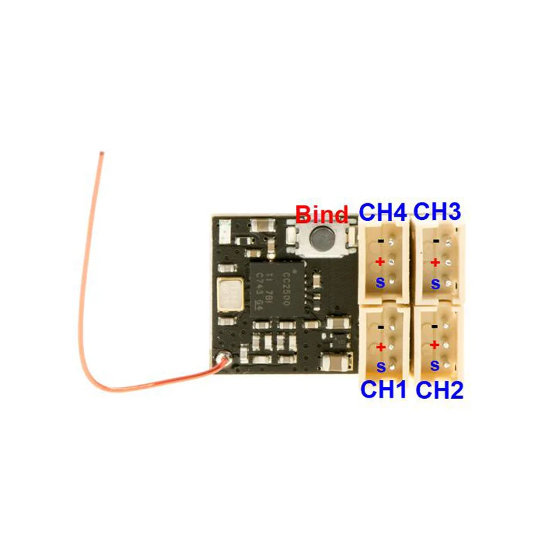 DasMikro микро 4 канальный поверхностный приемник для Futaba S FHSS Compatibe|Детали и