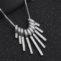 fresh temperament pendant s925 sterling silver zircon necklace ladies clavicle chain fashion jewelry wholesale