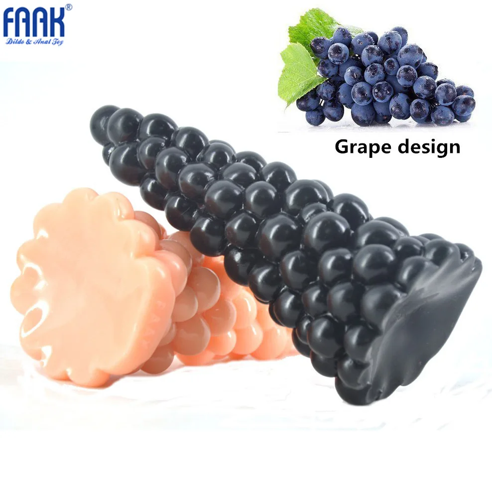FAAK большой анальный штекер как Виноградный дизайн бусины Анальный секс игрушки