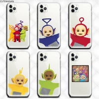 t teletubbies phone case clear for iphone 12 11 pro max mini xs 8 7 6 6s plus x 5s se 2020 xr cover
