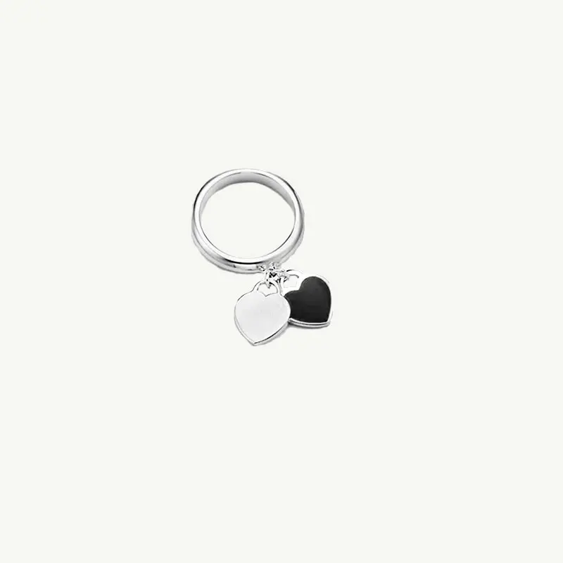 

Lady luxury pure silver heart-shaped ring, 925 pure silver ring, classic style, sweet romantic gift, free delivery