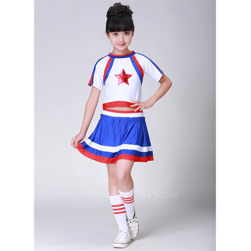 Костюм с юбкой и плиссировкой для девочек соревнований по аэробике |