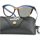 Прогрессивные фотохромные солнцезащитные очки для чтения, женские сексуальные голубые леопардовые очки с двойным фокусом для дальнозоркости NX