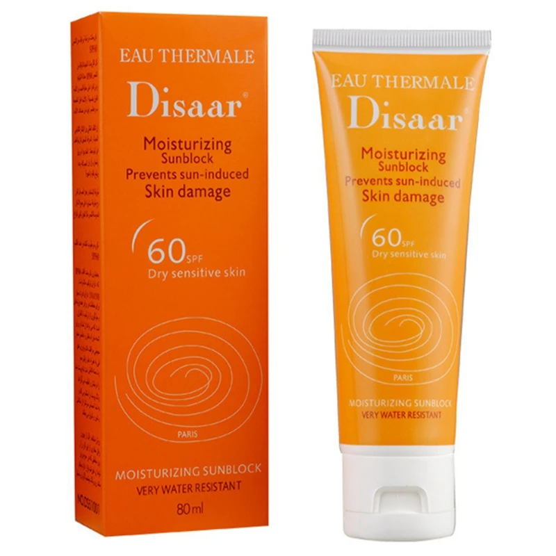 Disaar увлажняющий солнцезащитный крем Spf 60 + Водонепроницаемый гипоаллергенный
