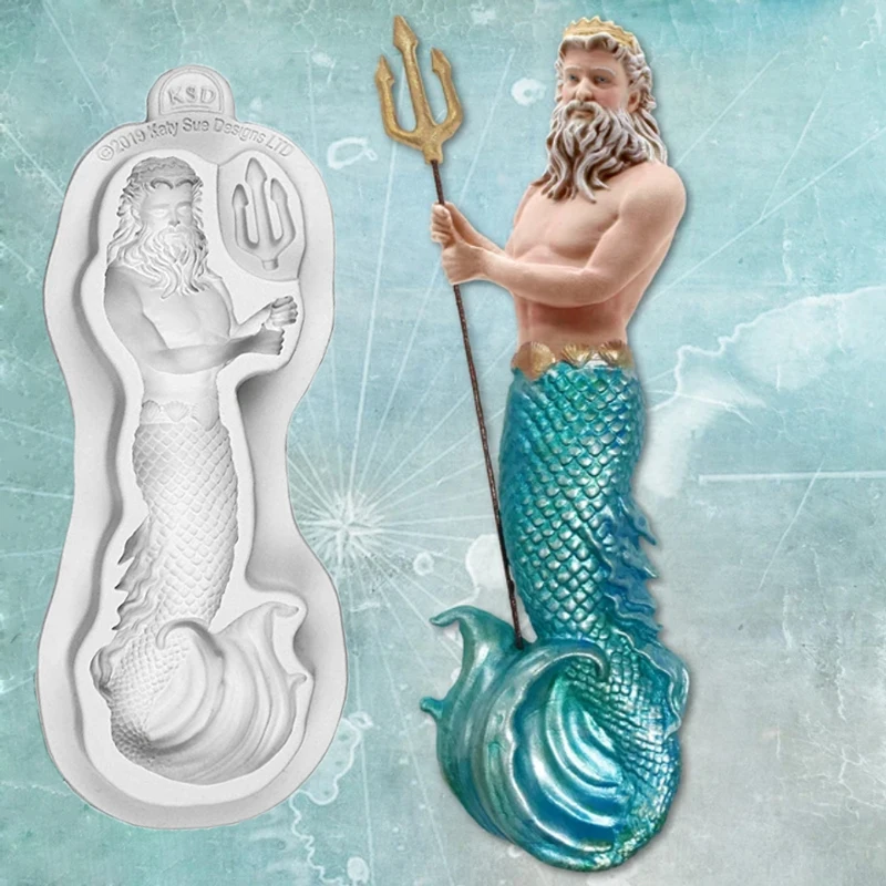 Нептун силиконовая форма для украшения помадки кексы сахарное ремесло печенье