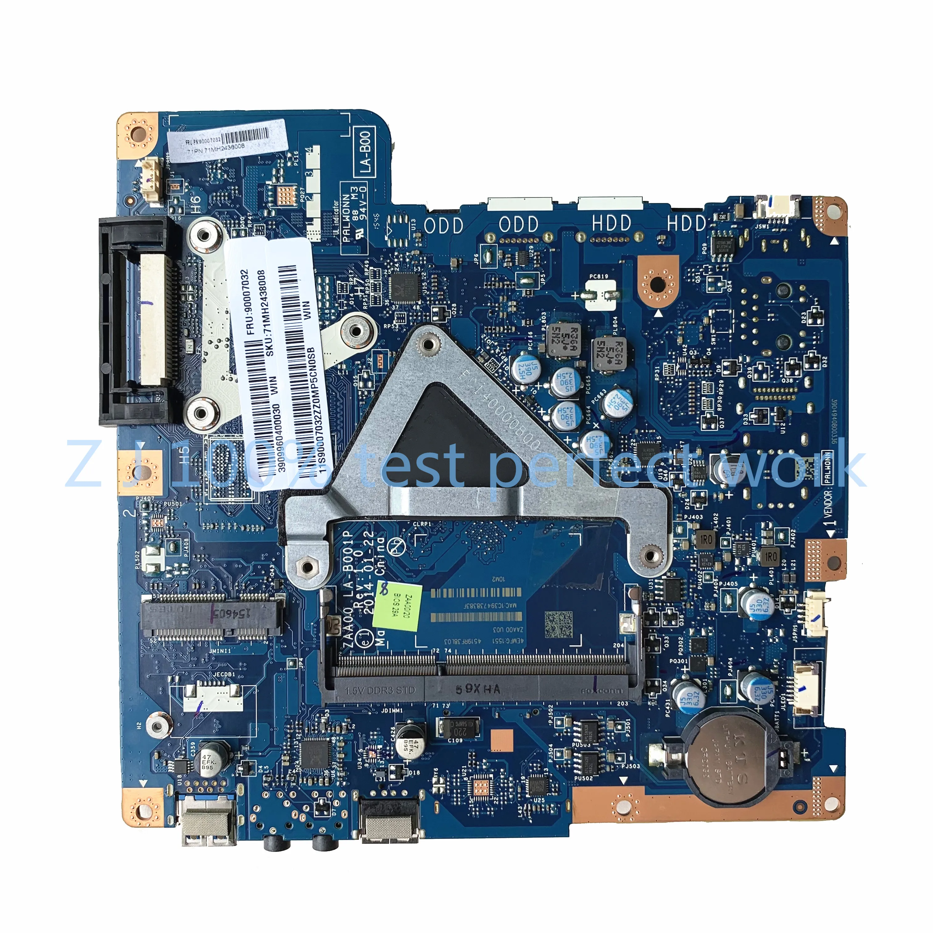 SZWXZY для Lenovo C260 AIO Laptop ZAA00 LA-B001P мех 90007033 90007032 Вт/SR1UU J1800 CPU материнская плата 100%