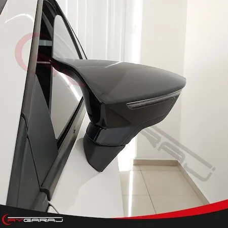 

2 шт., крышка для бокового зеркала автомобиля, заднего вида, для Seat Leon 2012 2020 MK3 5F