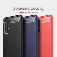 full protection soft cover carbon fiber tpu silicone case phone for samsung a32 a52 a72 a42 m62 x cover5 a12 m01 protect shell