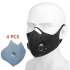 Противопылезащитная маска с фильтром, 5 слоев, с активированным углем