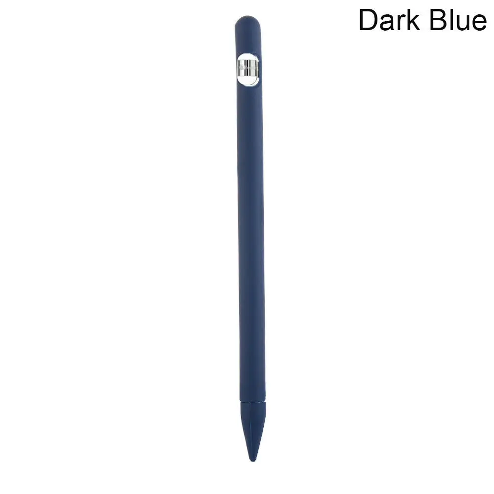 Dark Blue Полноцветный Мягкий силиконовый чехол для Apple Pencil, силиконовый чехол для iPad Pro Tablet Touch Pen, карандаш-стилус, чехол - Цвета: Dark Blue