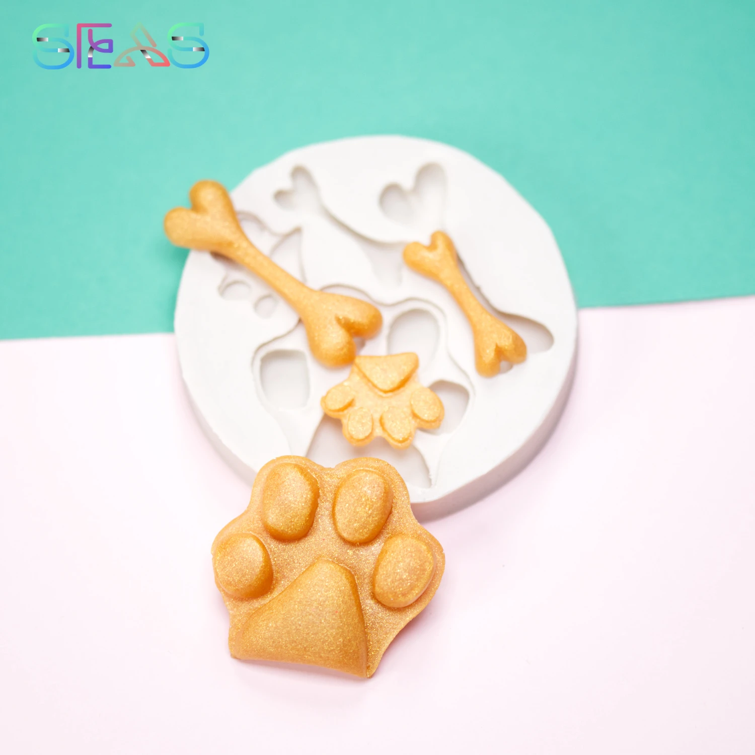 

Cat Dog Paws Bones Silicone Mold Cookie Chocolate Mould DIY Fondant Cake Decorative Tools Kitchen Tools