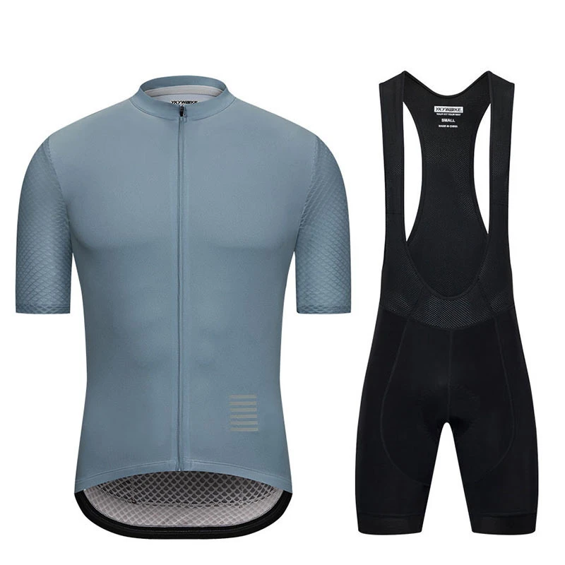

2021 Summer New Cycling Jersey Bib Set Mtb Uniform Bike Clothing Quick Dry Bicycle Wear Clothes Mens Short Cycling Suit