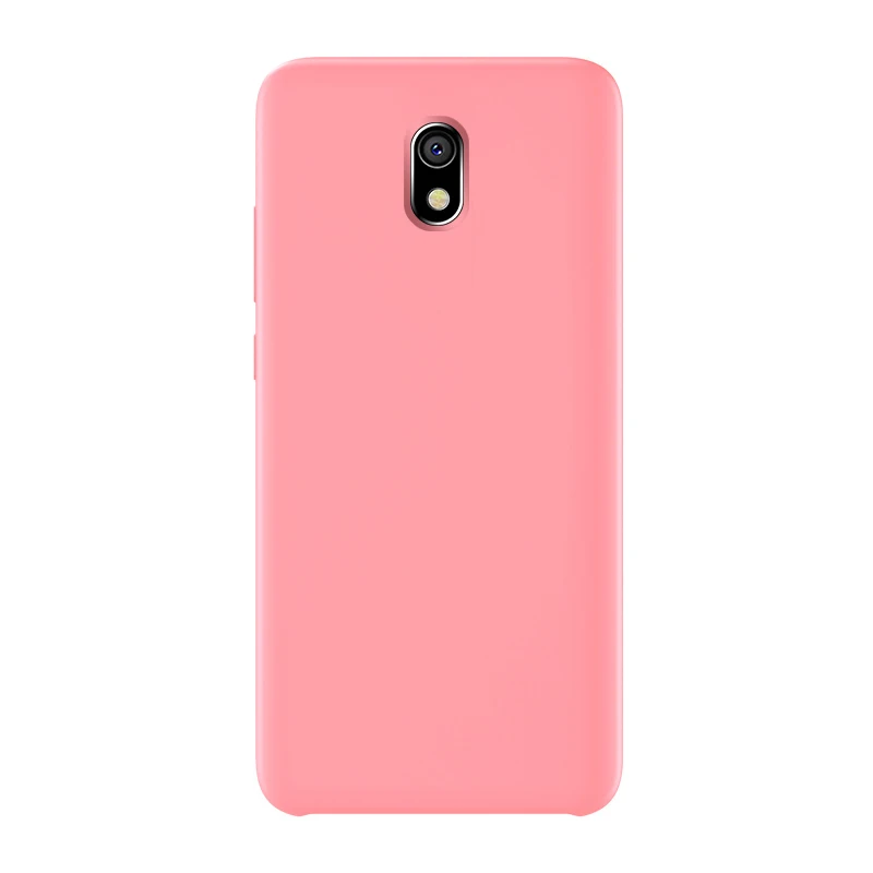 Розовый Для Red mi 8A чехол Solf Жидкая силиконовая задняя крышка для Xiaomi mi 8 Lite SE 9 Se 9T mi x 3 для Red mi Note 8 7 6 Pro 7A 6A F1 чехол - Цвет: Розовый