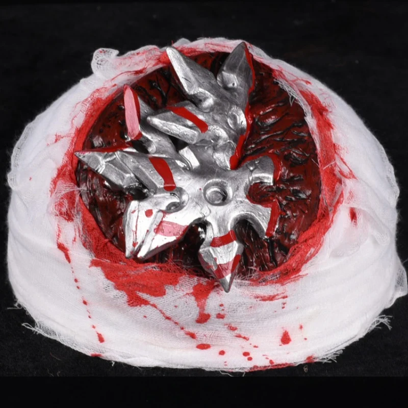 Halloween Party Haunted House Dress Up Costume Bloody Gauze Hat Horror Injured Zombie Brain Cosplay Tricky Props | Дом и сад