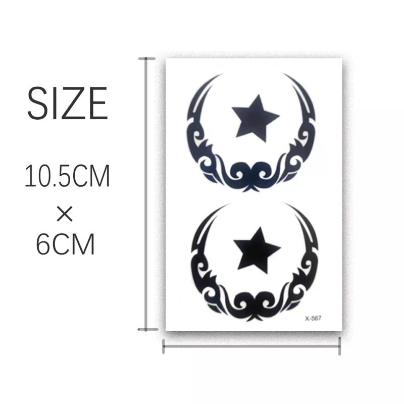 Waterproof Temporary Tattoo Stickers Rattan Flower Women's Chest Art Waist Glitter Sticker Heart Tattoos fake Sticker Women Male