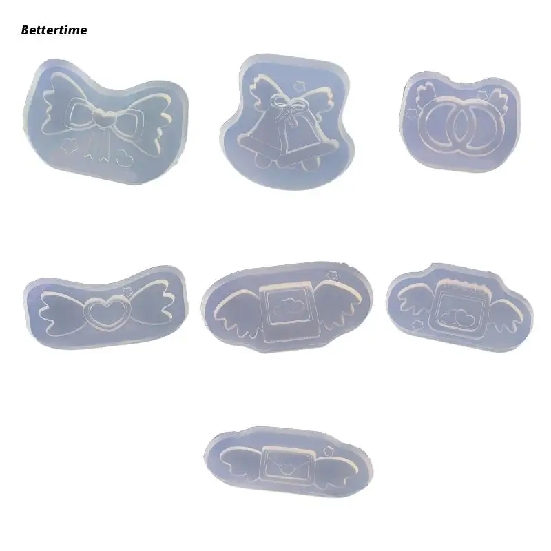 

B36D DIY Crystal Resin Epoxy Mold Angle Wings Silicone Mould for Handcrafts Jewelry