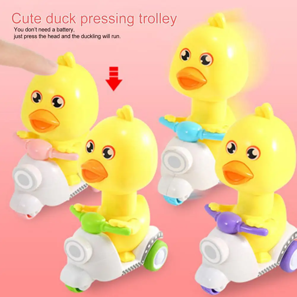 

Kids Toys Little Yellow Duck Motorcycle Press And Run Duck Toys Fun Baby Clockwork To ​For Children Gifts