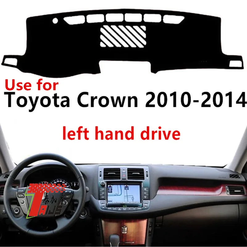Taijs чехол для приборной панели автомобиля с левым приводом Toyota Crown 2010 2014 лавсан 3