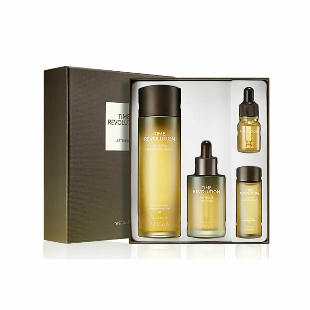 MISSHA Time Revolution Artemisia Special Set(4items) Anti-Wrinkle Face Serum Face Oil Control Whitening Care Korean cosmetics