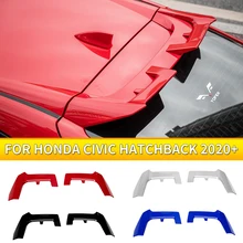 2PCS for Honda Civic Hatchback Top Spoiler YOFER Rear Wing ABS Trim Body Kit Racing Tuning Part FK7 Accessories 2020 2021
