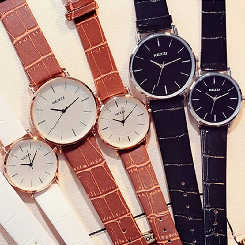 

Watch Women Leather Quartz Wristwatches For Ladies Luxury Female Clock Classic Simple Women's Watches Wrist Couple Watch Woman