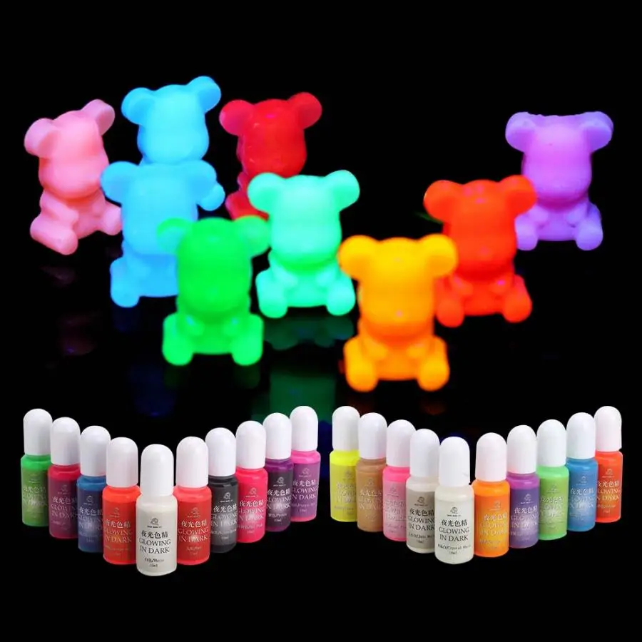 10 цветов эпоксидная смола окрашивающий краситель Смола пигмент ногтей искусство