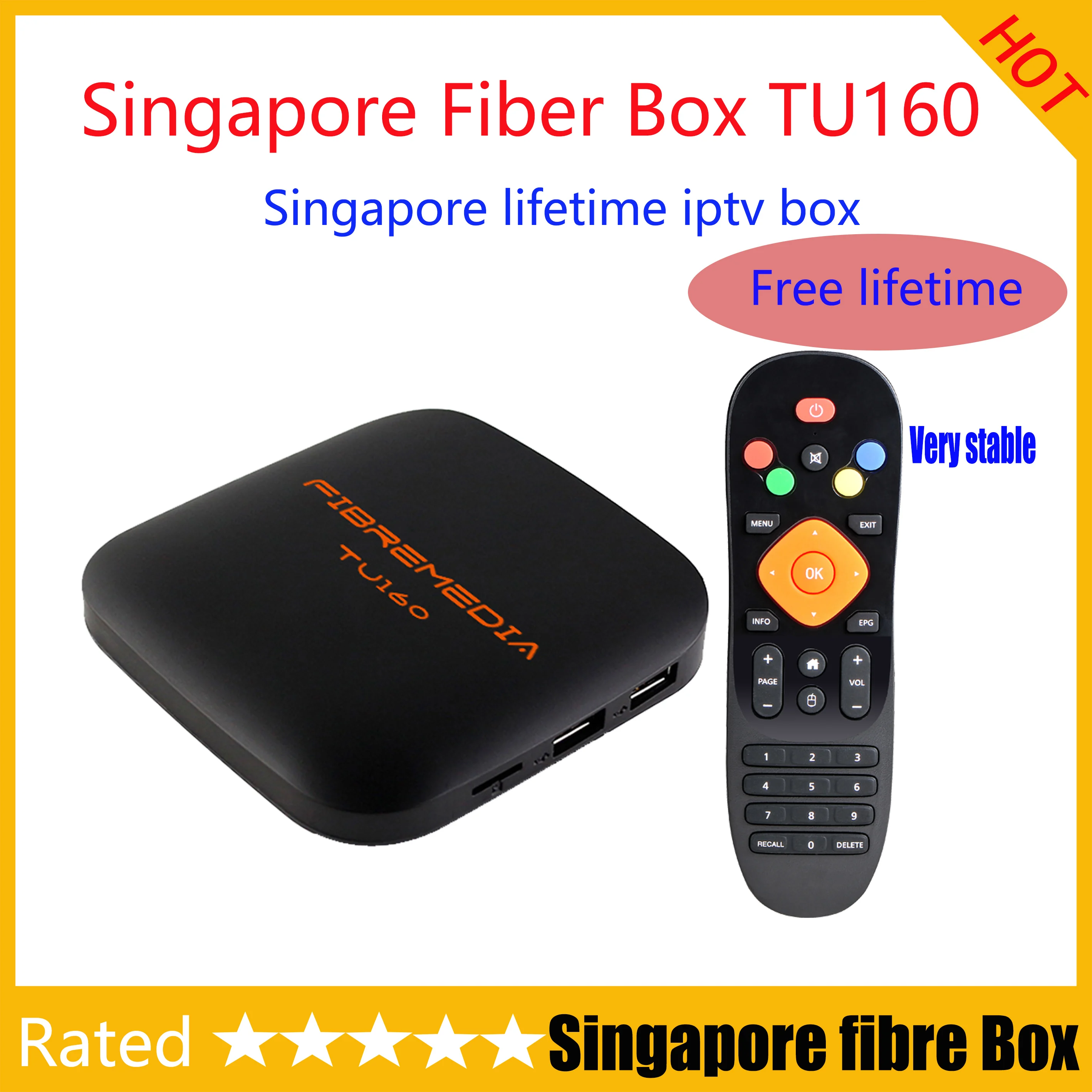 2020 оптоволоконная ТВ приставка TU160 Android для Сингапура pk S8|ТВ-приставки и