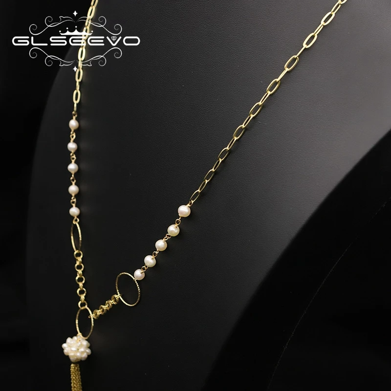 Длинная подвеска и цепочка Glseevo из натуральной кожи рождественский подарок для