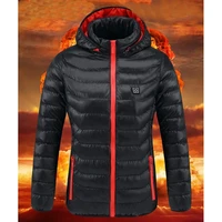 women usb electric battery heated jackets outdoor long sleeves heating coat jackets warm winter thermal cotton clothes female