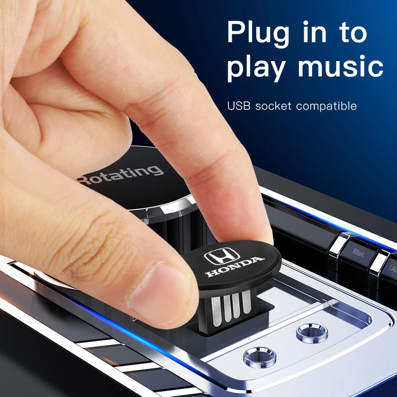 Невидимый металлический USB Мини Портативный U диск для стайлинга автомобиля Honda