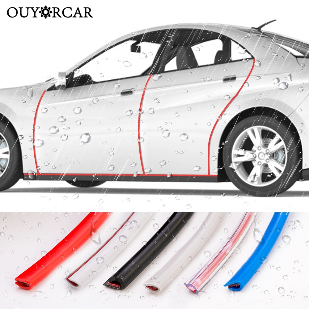 Универсальная защитная полоса для двери автомобиля с защитой от царапин