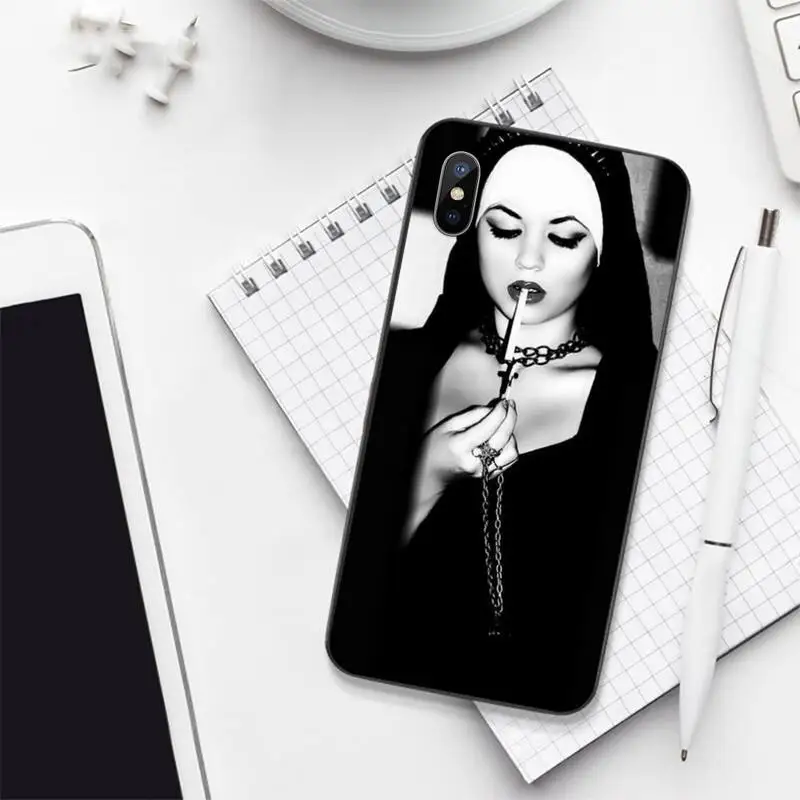 

Sister Nun wallpaper Phone Case for iPhone 11 12 pro XS MAX 8 7 6 6S Plus X 5S SE 2020 mini