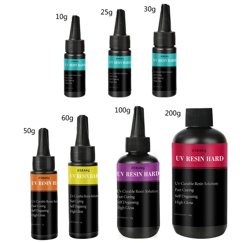 

Crystal Clear Hard Ultraviolet Curing Epoxy Resin UV Glue for DIY Jewelry Making DIY Resin Mold - UV Glue Solar Cure