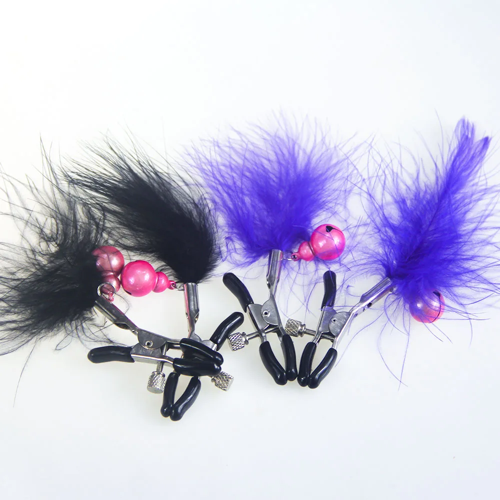 Cucurbit Feather зажимы для сосков дрожащие стимуляция молока женщин шлейф груди зажим