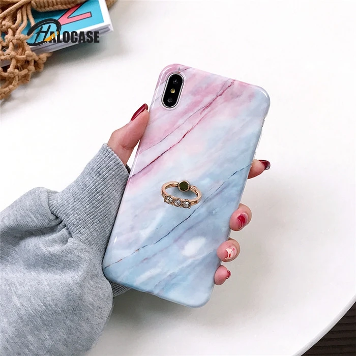 Чехол-подставка с кольцом на палец для iPhone 6 6S 7 8 Plus X XS MAX XR | Мобильные телефоны и