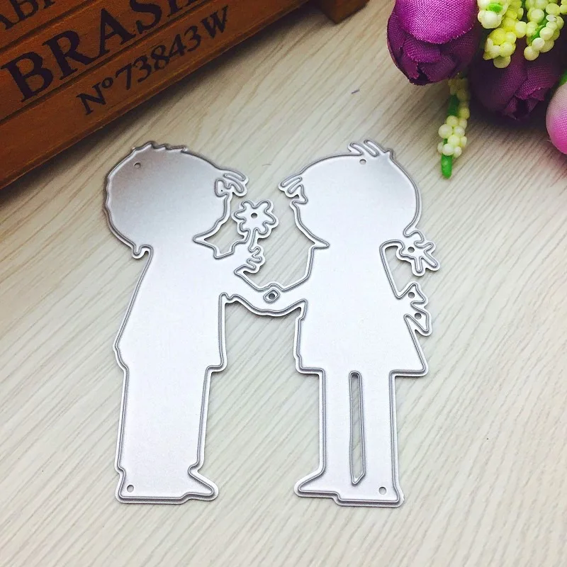 

Grite 2020 Craft Dies metal cutting dies cut die Couple Love kiss Scrapbooking craft paper knife mould blade punch stencils dies