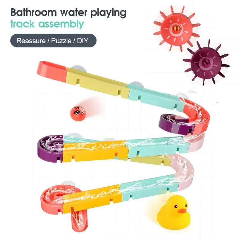 Детские Игрушки для ванны &quotсделай сам&quot настенная присоска Мраморная гоночная
