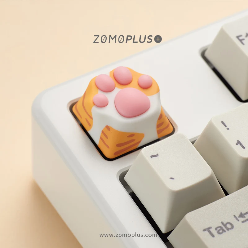 

1 шт. Zomo милый розовый Кошачий коготь ключ Кепки мягкие резиновые имитацию чувствовать креативный подарок ABS Силиконовый брелок для ключей К...
