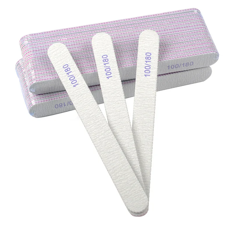 

Sandpaper Nail File Block Manicure Polishing Tools Buffer 100/180 Trimmer Nail Supplies For Professionals Accessories Double Sid