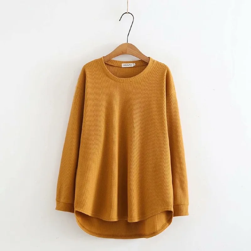 Женская свободная футболка с длинным рукавом | одежда