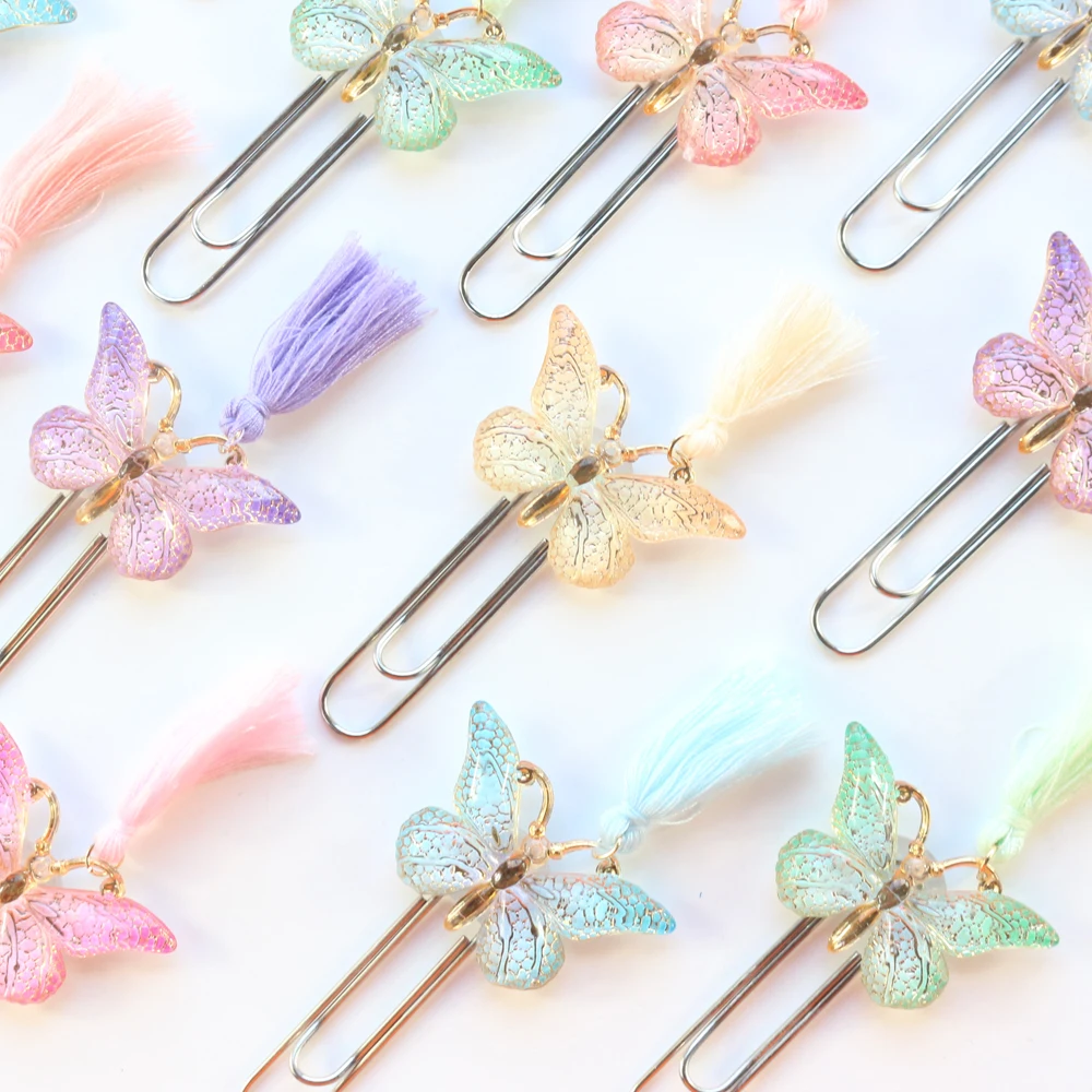 Domikee новый милый дизайн &quotБабочка&quot офисные школьные металлическая Закладка