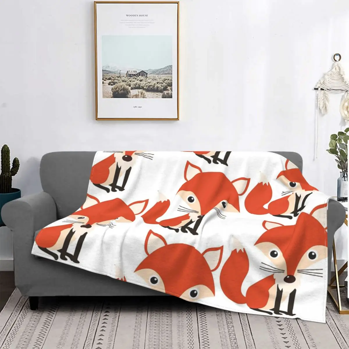 

Manta de zorro para niños, colcha de cama a cuadros, manta de toalla de 90 para recién nacidos