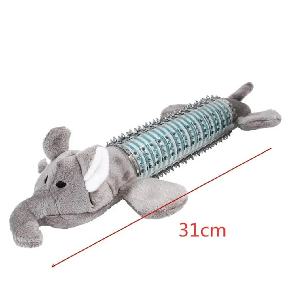 

RRubber Pet Puppy Interactive Clean Teeth Training Chew Molar Teeth Bite Resistant Plush Toy Stick Cleaner Brush Cat Squeaky Toy