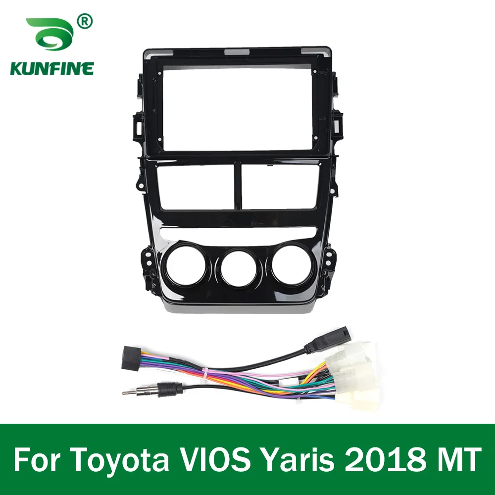 Автомобильный GPS-навигатор стерео для Toyota VIOS/Yaris2018 2019 MT AT радио облицовка рамка