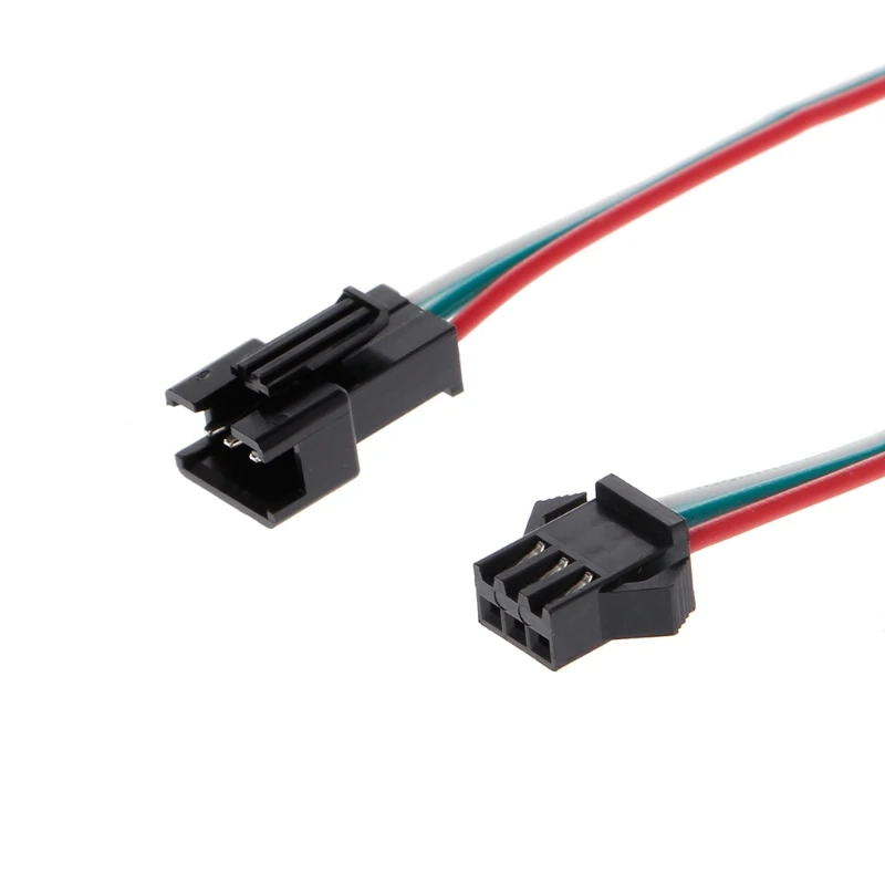 10 пар 3 Pin JST SM Штекерный разъем кабеля для WS2812B WS2812 WS2811 Светодиодная