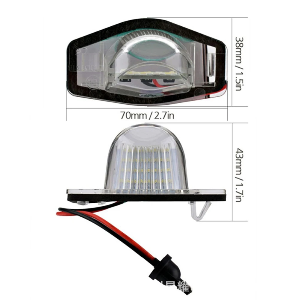 1 пара 12 В Светодиодный Боковой габаритный светильник для автомобиля в номерного