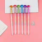 1 шт., канцелярские принадлежности Lytwtw, школьные принадлежности, милые бриллианты, яркие текстовые маркеры, гелевые студенческие ручки, 6 цветов