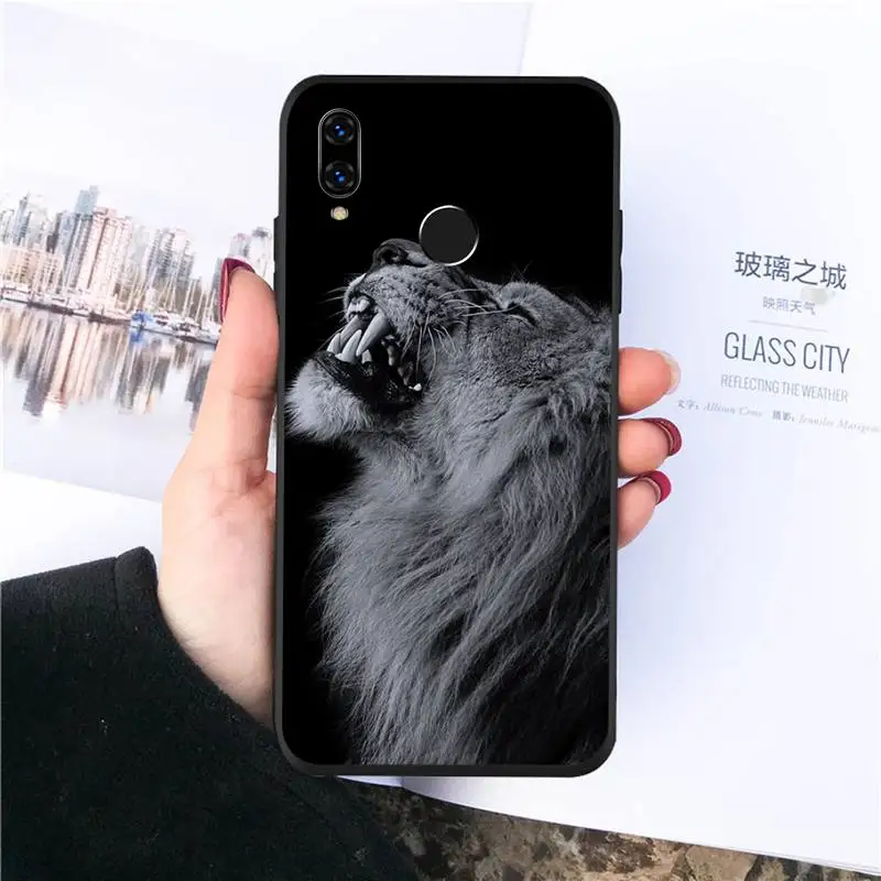 

Lion under the stars Phone Cases For Huawei honor Mate P 10 20 30 40 Pro 10i 9 10 20 8 x Lite Luxury brand shell funda coque