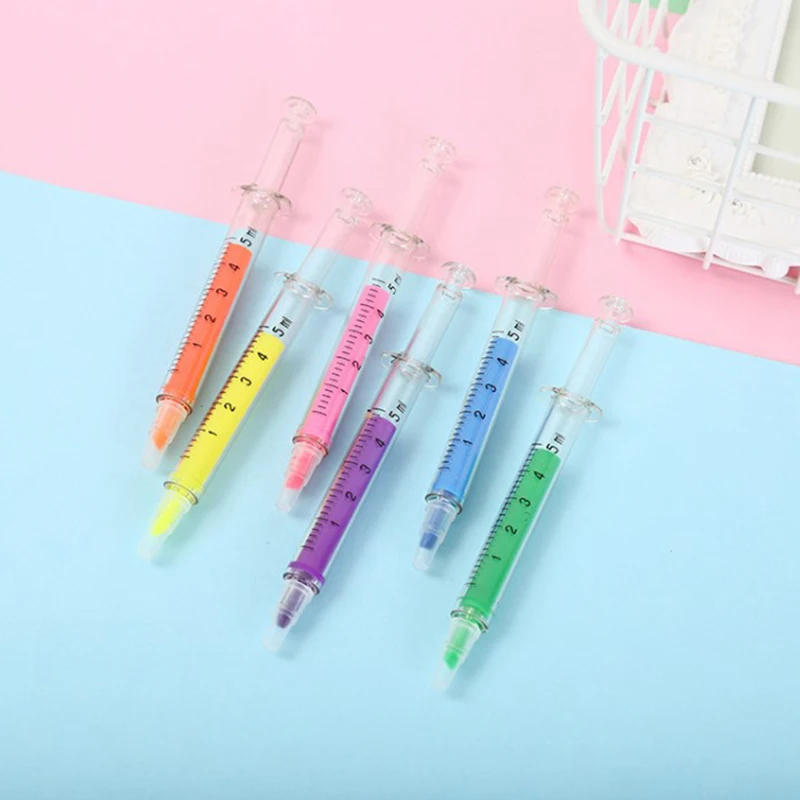

1 pcs Liquid Novelty Syringe Ballpoint Pen Stationery Cute Syringe Ballpoint Pens Office Supplies Child Gift