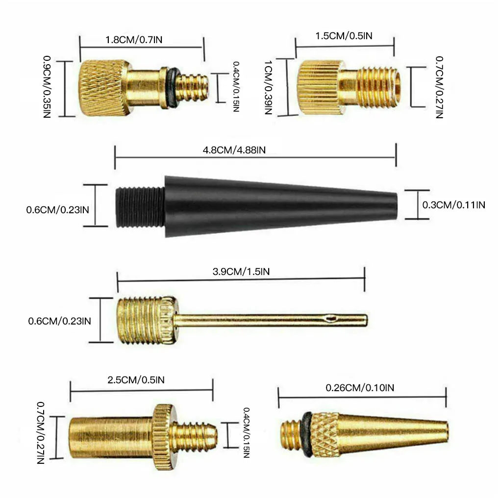 26pcs Copper Bicycle Valve Adapter Set Bike Tire Pump Adapter Kit Inflator Pump Accessory Bike Tire Pump Adapter Dropshipping